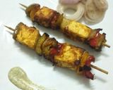 A picture of step 9 of Paneer tikka kababs.