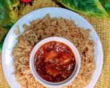 A picture of step 5 of Chicken manchurian.