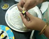 A picture of step 3 of Khajoor chena mithai.