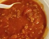 A picture of step 4 of Chili, in Memory of my Mother.