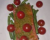 A picture of step 3 of Salmon Pesto.