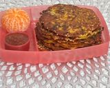 A picture of step 10 of Cheesy Moong Dal Paneer & Veggie Savoury Pancakes 🥞 | Healthy Lunch Box & Tiffin Recipe.