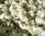 A picture of step 8 of Basil Pesto Chicken Pasta.