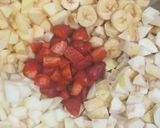 A picture of step 1 of Yummy Fruit Chaat 🍓🍌🍎🍊🍐🍏.