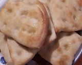 A picture of step 9 of Mini Focaccia with Unrefreshed Sourdough Starter.