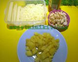 Foto langkah ke 3 dari resep Pizza jambal roti nanas.