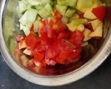 A picture of step 3 of Apple  Chatpata  mix veg  salad.