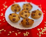 A picture of step 7 of Banana Oats Chocolate Chips Muffins (No oil, no butter, no maida).