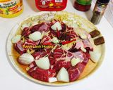 Hình bước làm 2 của món Thịt bò kho gừng