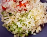 A picture of step 1 of Mango salsa.