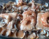 Foto del paso 8 de la receta Merluza rellena en salsa de berberechos