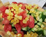 A picture of step 1 of Mix veggies salad.