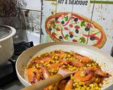 صورة لخطوة 2 من وصفة جمبري الكيجن مع الرز 🍤😋
