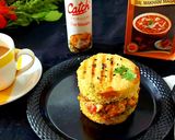 A picture of step 7 of Dhokla Burger.