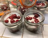 Meggyes-mákos egészséges pohárkrém recept fázis 3 fotója