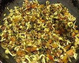 A picture of step 3 of Mixed Sprouts Poha.