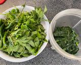 A picture of step 5 of Hari Chutney Biryani.