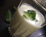A picture of step 2 of Minty lassi.
