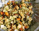 A picture of step 3 of Cheeseling bhel.