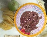 Hình bước làm 1 của món Cật heo xào thơm