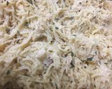 A picture of step 6 of Chicken Spaghetti.