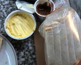 Gambar langkah 1 resipi Roti Bakar Dapur Kayu.