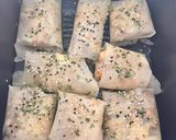 Une image de l'étape 3 de Croustillants sardines / feta / amandes.