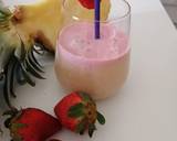 Double layers smoothie recipe step 3 photo