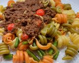 Foto del paso 5 de la receta: Trottole vegetales con espárragos trigueros y pesto rojo