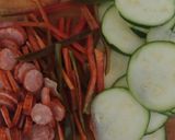 Pas rețetă Pizza rapidă cu ingrediente la îndemână 2 fotografie