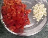 A picture of step 1 of Aloo methi.