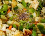 A picture of step 4 of Dabha Style Cauliflower Mix Veg.