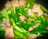 Hình bước làm 4 của món Cải xanh xào thịt