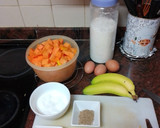 Foto del paso 1 de la receta: Tortillas de calabaza y plátano con chocolate caliente