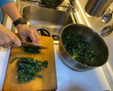 A picture of step 2 of Tuscan Kale, Chickpea, and Cannellini Bean Soup.