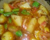 A picture of step 4 of Aloo ki tahri.
