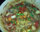 A picture of step 7 of Chicken and veggies sauce.