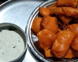 வாழைக்காய் மிளகாய் வெங்காய பஜ்ஜி ரெசிபி ஸ்டேப் 3 புகைப்படம்