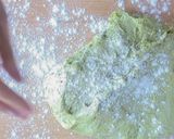 A picture of step 5 of Matcha Hotteok [Green Tea Pancake].