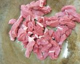 A picture of step 3 of Beef Stir fry with Beansprouts.