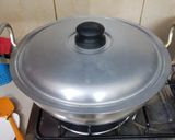 A picture of step 7 of Chicken palak.