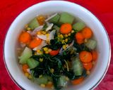 Foto langkah ke 5 dari resep Bening Bayam jagung wortel labu siam.
