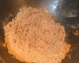 A picture of step 3 of Atta Ladoo / Pinni.
