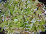 Tumis Labu siam Toge
