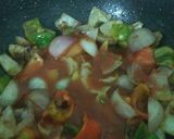 A picture of step 5 of Paneer Chilli.