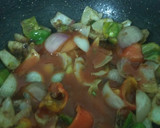 A picture of step 5 of Paneer Chilli.