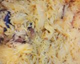 A picture of step 4 of Maqluba with Chicken and Vegetables.