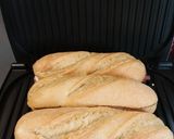 A picture of step 3 of Hot Serrano Ham and Brie Baguette Sandwich.