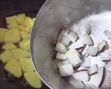 A picture of step 3 of Bengali street-style Ghugni chaat with special moshla.