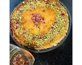 A picture of step 7 of Arabic Kunafeh.